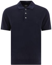 A.P.C. - "gregory" Polo Shirt - Lyst