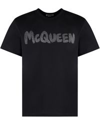 Alexander McQueen - Cotton Crew-Neck T-Shirt - Lyst