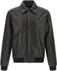 Fendi - Leather Blouson - Lyst
