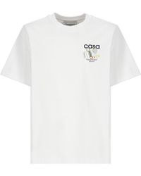 Casablancabrand - Logo Round Neck T-Shirt - Lyst