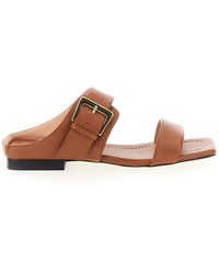 Pollini - Sandals With Maxi Buckle - Lyst