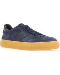 Tod's - Logo Embossed Panelled Sneakers - Lyst