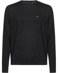 Prada - Wool Crewneck Sweater Virgin - Lyst