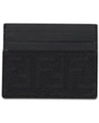 Fendi - Ff Jacquard Card Holder - Lyst