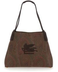 Etro - 'Paisley Libra Medium' Tote Bag With Pegaso Detail - Lyst