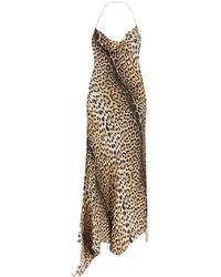 Roberto Cavalli - Maxi Dress With Jaguar Motif - Lyst
