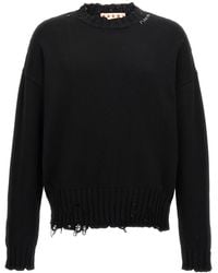 Marni - Destroyed Effect Sweater - Lyst