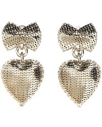 Alessandra Rich - Metal Heart Jewelry - Lyst
