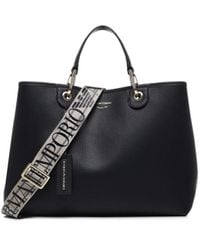 Emporio Armani - Bag In Textured Synthetic Leather - Lyst