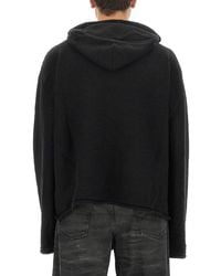 MM6 by Maison Margiela - Cropped Logo Jersey Virgin Wool Acrylic Jumpers - Lyst