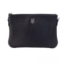 Burberry - Peyton Monogram Leather Pouch Crossbody Bag Purse - Lyst