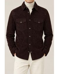 Brunello Cucinelli - Moors Head Suede Western Jacket - Lyst