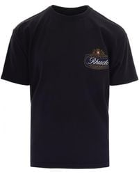 Rhude - Washed Vintage Safari Crest Cotton T-Shirt - Lyst