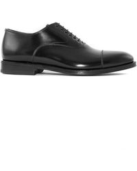 Green George - Black Brushed Leather Oxford Shoes - Lyst