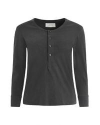 The Great - Long Sleeve T-Shirt Cotton - Lyst