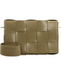 Bottega Veneta - Cassette Leather Crossbody Bag - Lyst