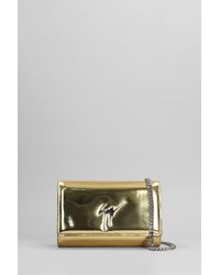 Giuseppe Zanotti - Cleopatra Clutch In Gold Leather - Lyst