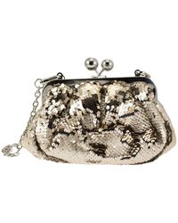 Weekend by Maxmara - Embellished Chained Clutch Bag - Lyst