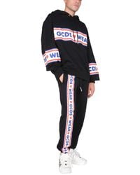 Gcds - Jogging Pants With Cute Tape Logo Band Track - Lyst