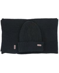 Barbour - Crimdon Beanie And Scarf Set - Lyst