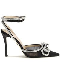 Mach & Mach - Black Silk High Heel Pumps - Lyst