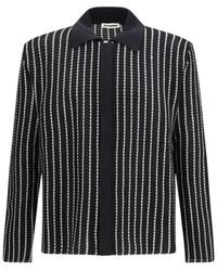 Jil Sander - Black Cotton Cardigan - Lyst