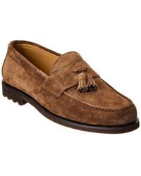 Brunello Cucinelli - Suede Tassel Loafer Shoe - Lyst