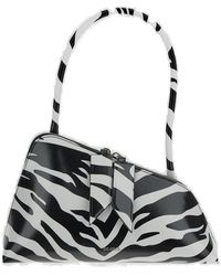 The Attico - Sunrise Zebra Printed Shoulder Bag - Lyst
