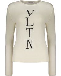 Valentino - Off Wool Sweater - Lyst