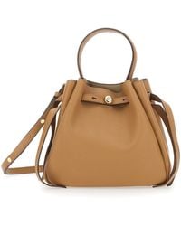 Tory Burch - Bucket Bag Romy Grained Leather - Lyst