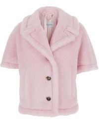 Max Mara - Cape Corvino Fur Alpaca Coat - Lyst
