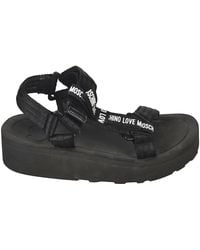Love Moschino - Logo Strap Sandals - Lyst