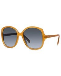 Celine - Sunglasses Round Full Rim, Milky Honey Frame And Gradient Lens Cl40172U47B - Lyst