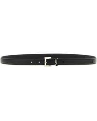 Saint Laurent - Calfskin Regular Belt - Lyst