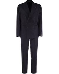 Tagliatore - Wool And Cashmere Double-Breasted Suit - Lyst