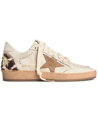 Golden Goose - 'Ball Star' Suede And Pony Leather Sneakers - Lyst