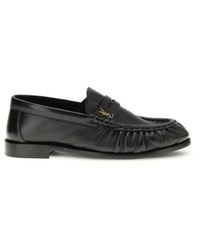 Saint Laurent - Black Lamb Ovis Aries Aries Slip - Lyst