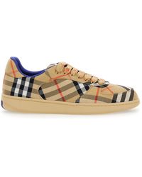 Burberry - Low-Top Sneakers Polyester Cotton Trainers - Lyst