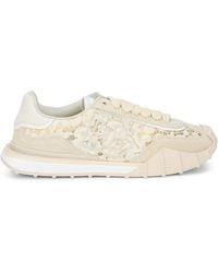 Dolce & Gabbana - Low-Top Sneakers Chalk Cotton Trainers - Lyst