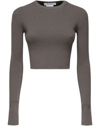 Max Mara - Viscose Crepe Crop Top - Lyst
