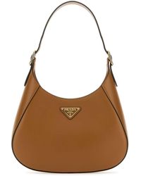 Prada - Caramel Leather Shoulder Bag - Lyst
