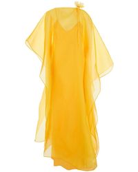 ‎Taller Marmo - Sza' Caftan With Semi-Transparent Design - Lyst