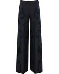 Liviana Conti - Palazzo Trousers With Embroidery - Lyst
