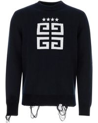 Givenchy - Midnight Jersey 4G Stars Sweater - Lyst