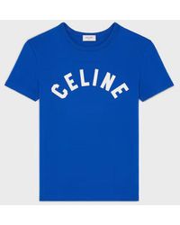 Celine - Celine Logo-Printed T-Shirt - Lyst