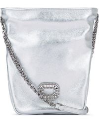 Tactile Rectangle Backpack Roger Vivier Roger Vivier Mano Shoulder Bag in Natural | Lyst