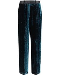 forte_forte - Moiré Velvet Tuxedo Pants Viscose; Silk Trousers - Lyst