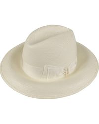Borsalino - Bow Detail Woven Hat - Lyst