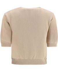 Weekend by Maxmara - Sweater Cotton Knit With Embroidery T-Shirts & Jerseys - Lyst