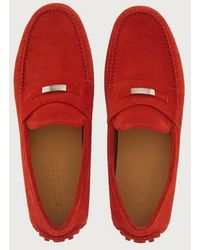 Ferragamo - Suede Driving Shoes - Lyst